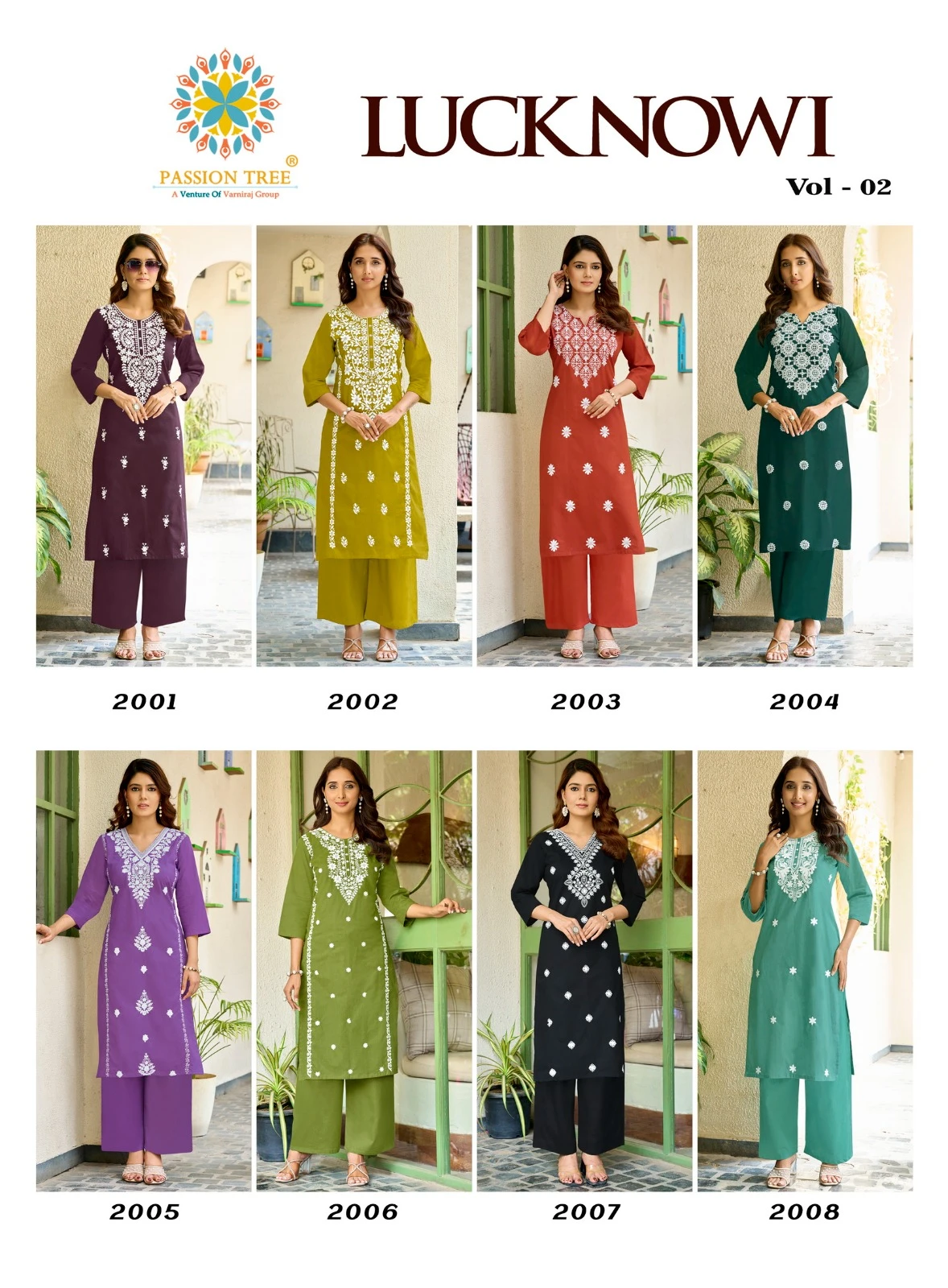 PASSION TREE Lucknowi Vol-2 Kurti with Palazzo