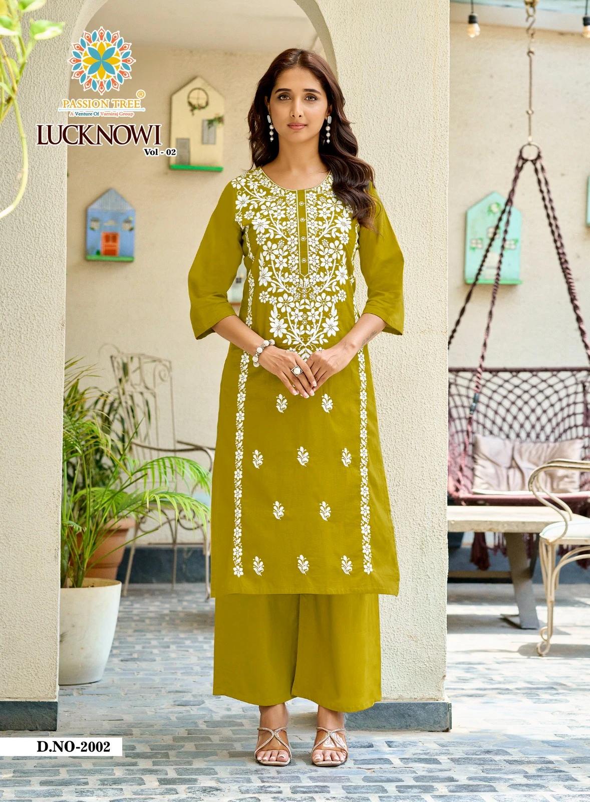 PASSION TREE Lucknowi Vol-2 Kurti with Palazzo