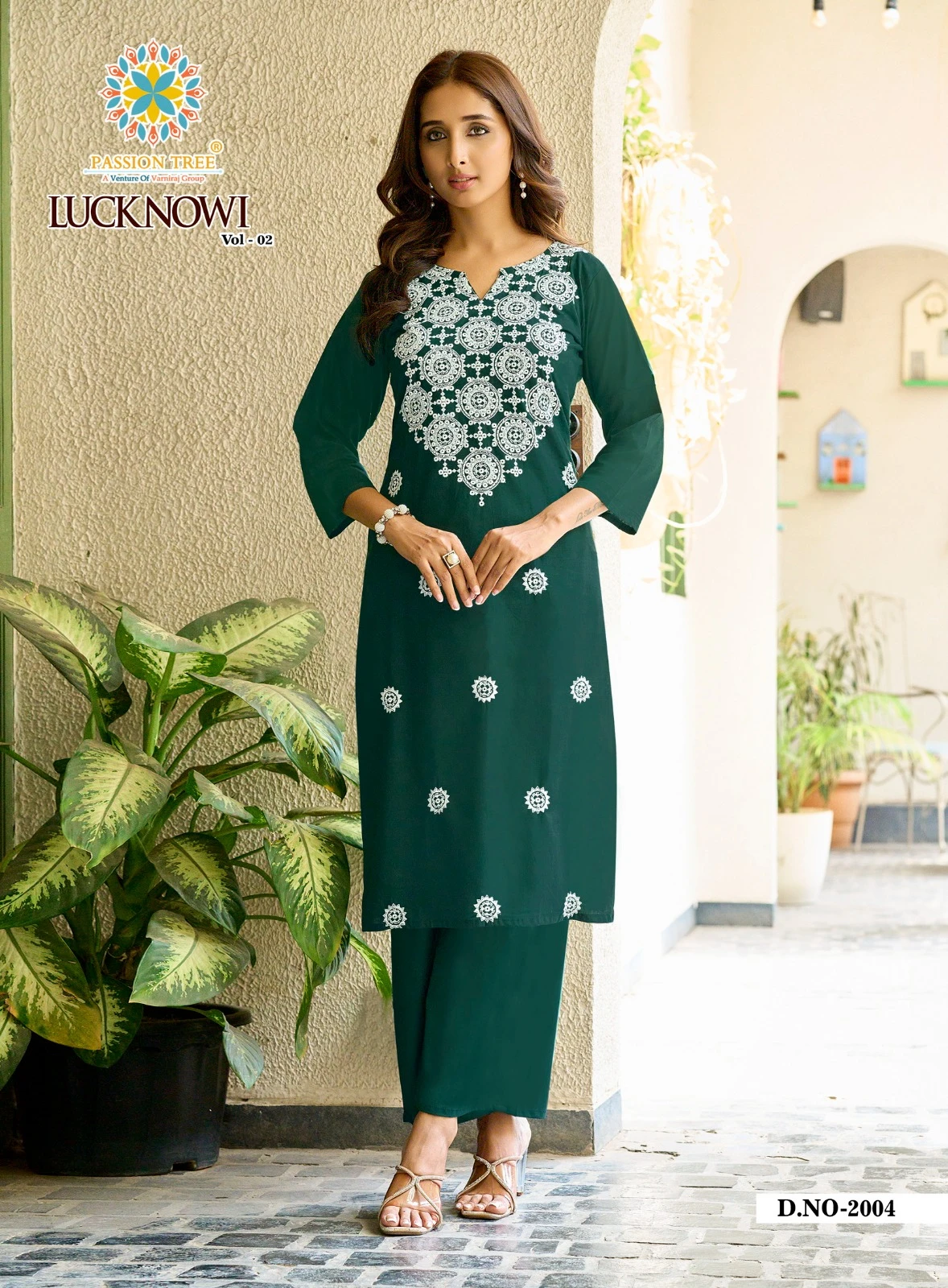 PASSION TREE Lucknowi Vol-2 Kurti with Palazzo