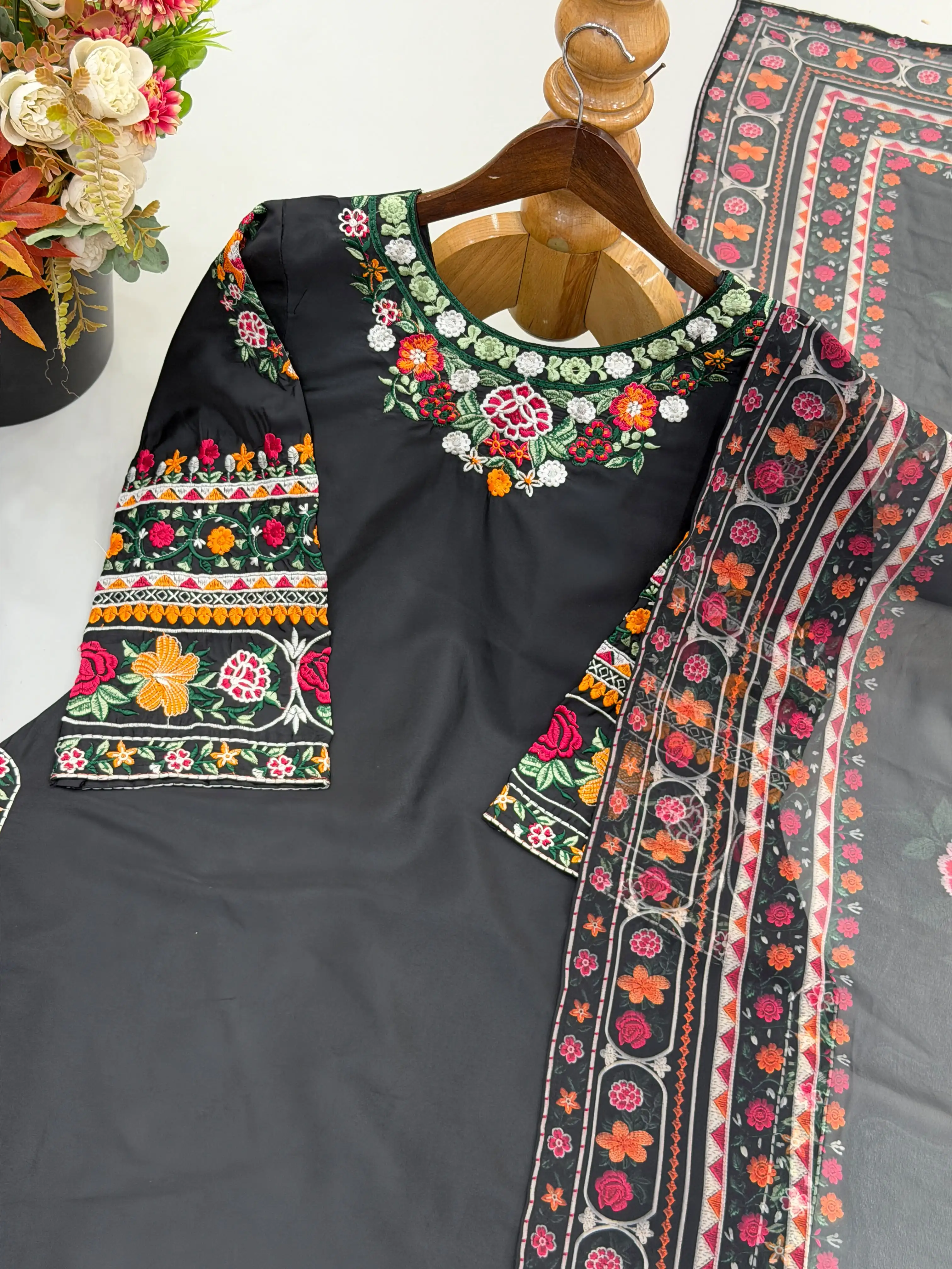Pure Heavy French Crepe Salwar Suit Set