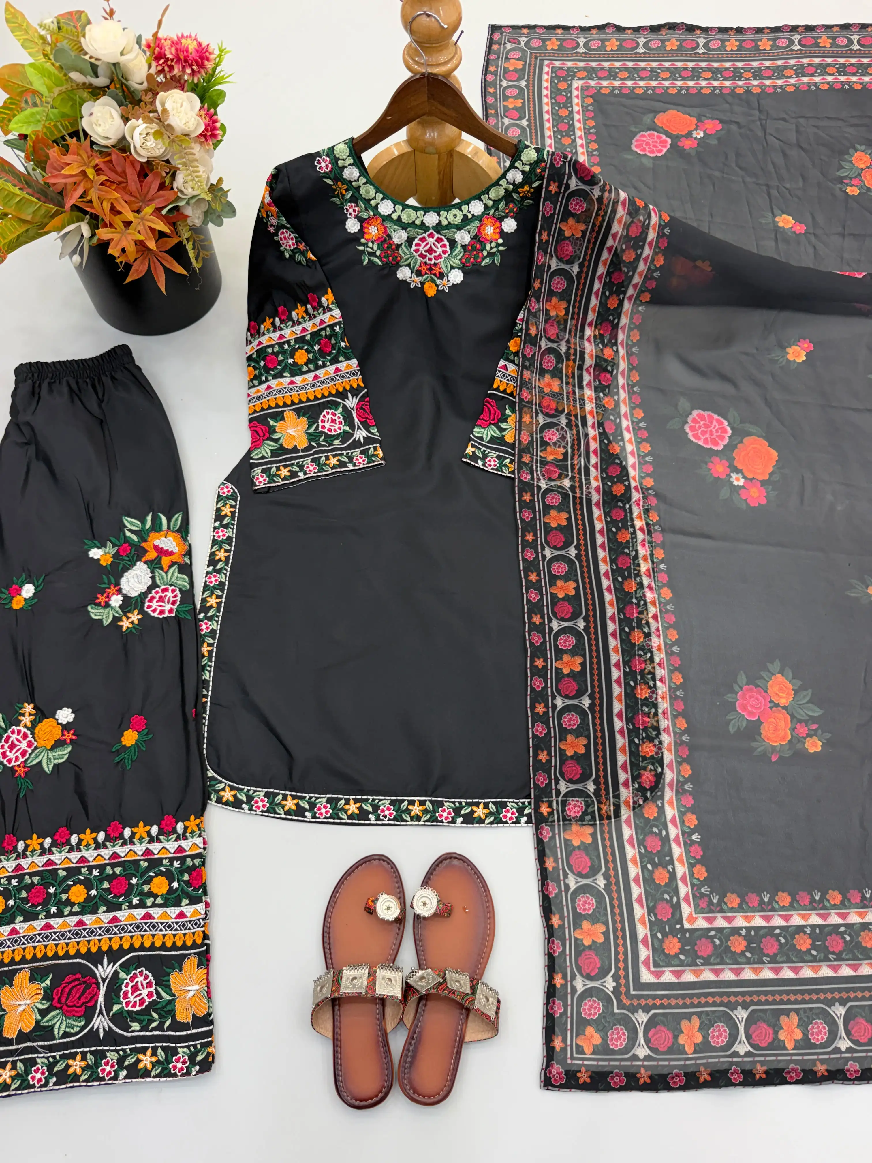 Pure Heavy French Crepe Salwar Suit Set