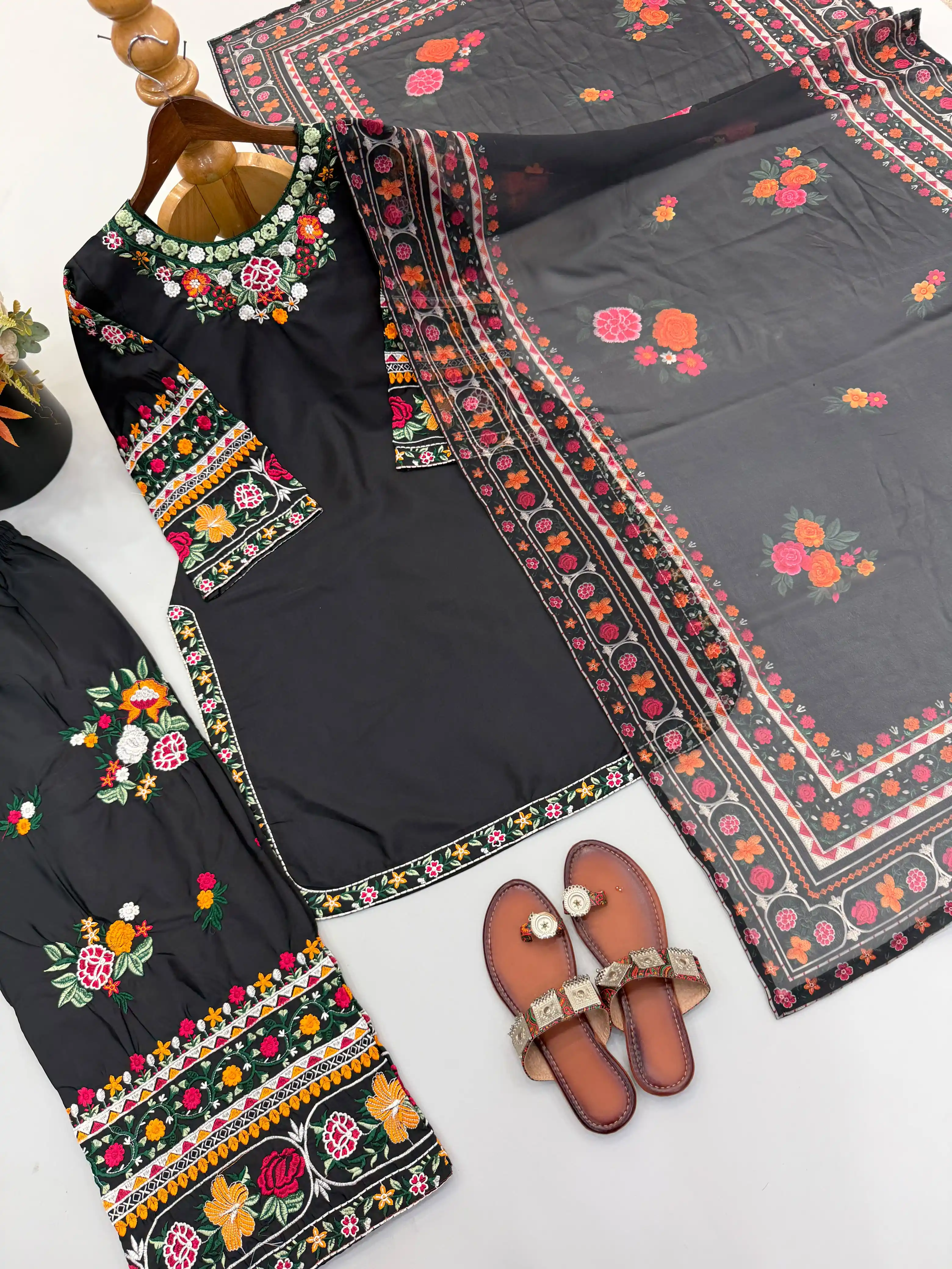 Pure Heavy French Crepe Salwar Suit Set