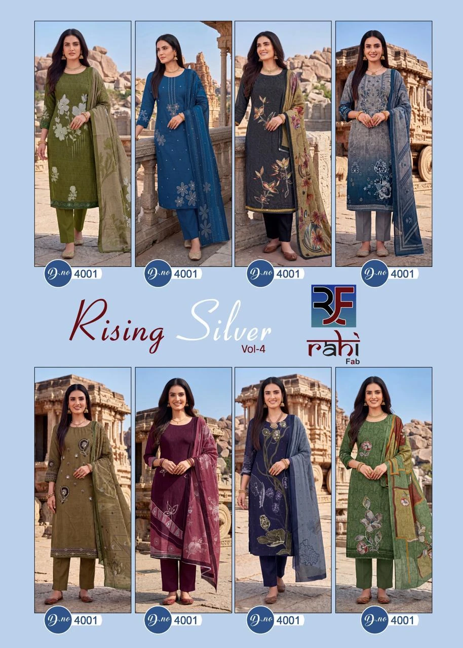 Rahi Rising Silver Vol-4 Kurti Pant with Dupatta