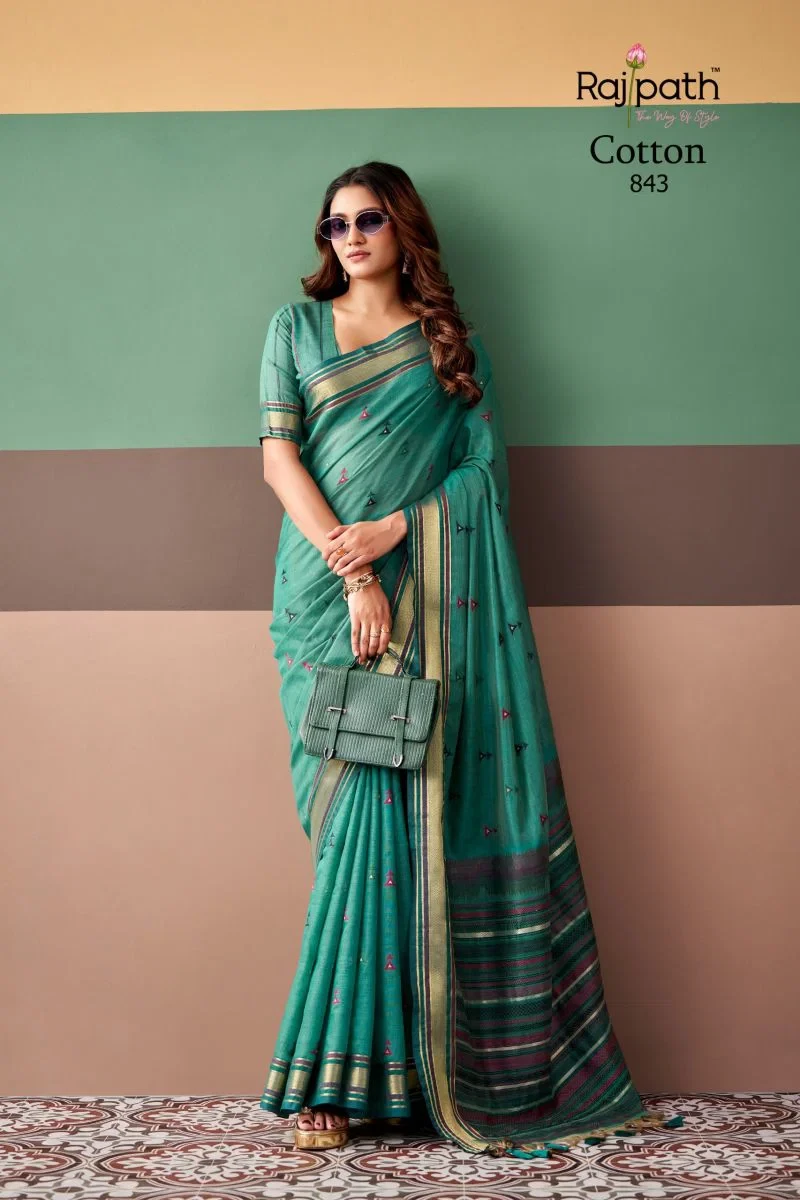 Rajpath Coco Cotton Zari Weaving Saree Collection