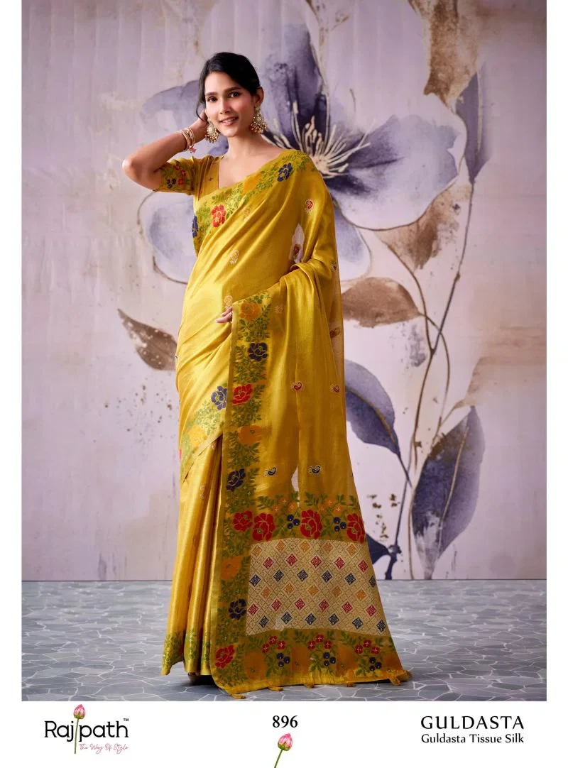Rajpath Guldasta Tissue Silk Beautiful Saree Collection