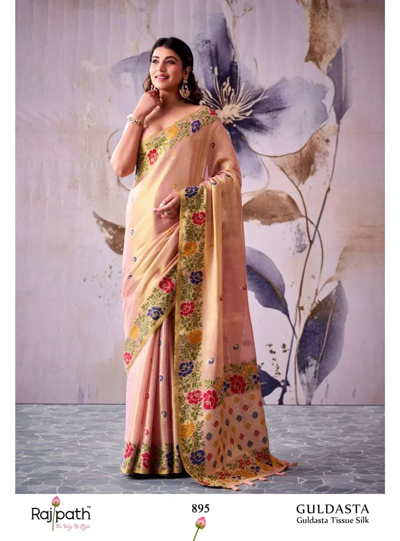 Rajpath Guldasta Tissue Silk Beautiful Saree Collection