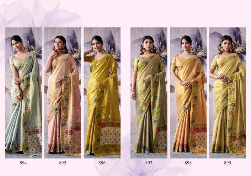 Rajpath Guldasta Tissue Silk Beautiful Saree Collection
