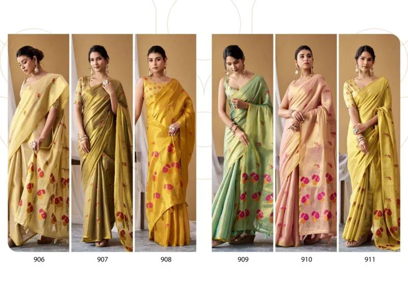 Rajpath Vanshika Tissue Silk Zari Weaving Saree Collection