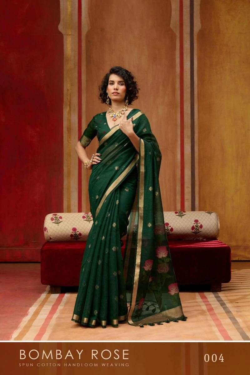 Rajtex Bombay Rose Munga Cotton Handloom Saree