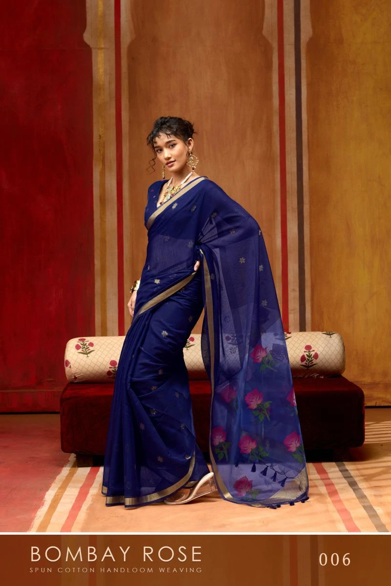 Rajtex Bombay Rose Munga Cotton Handloom Saree