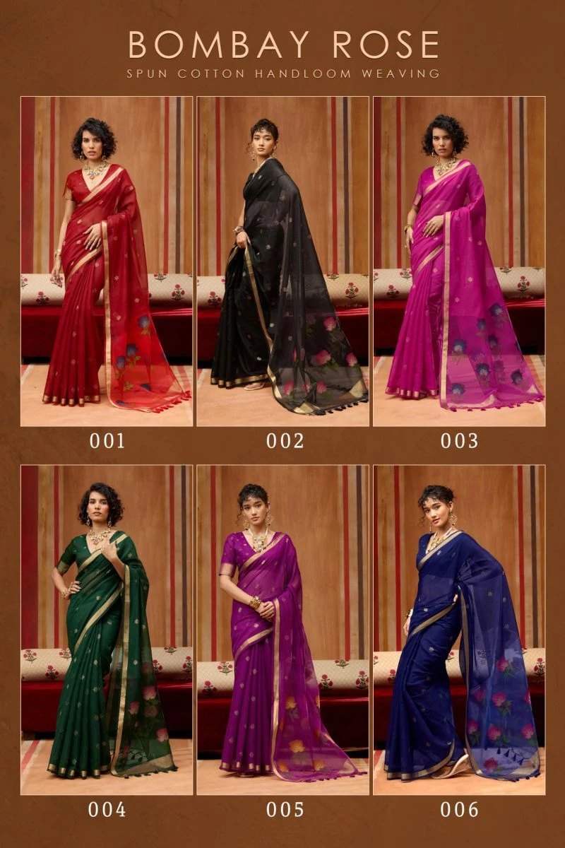 Rajtex Bombay Rose Munga Cotton Handloom Saree