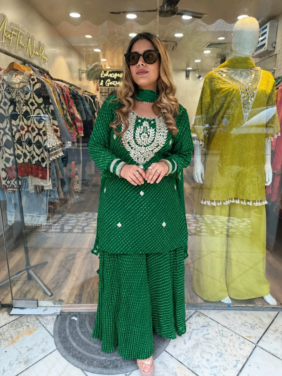 Rakhi Special Party Wear Top Sharara with Dupatta