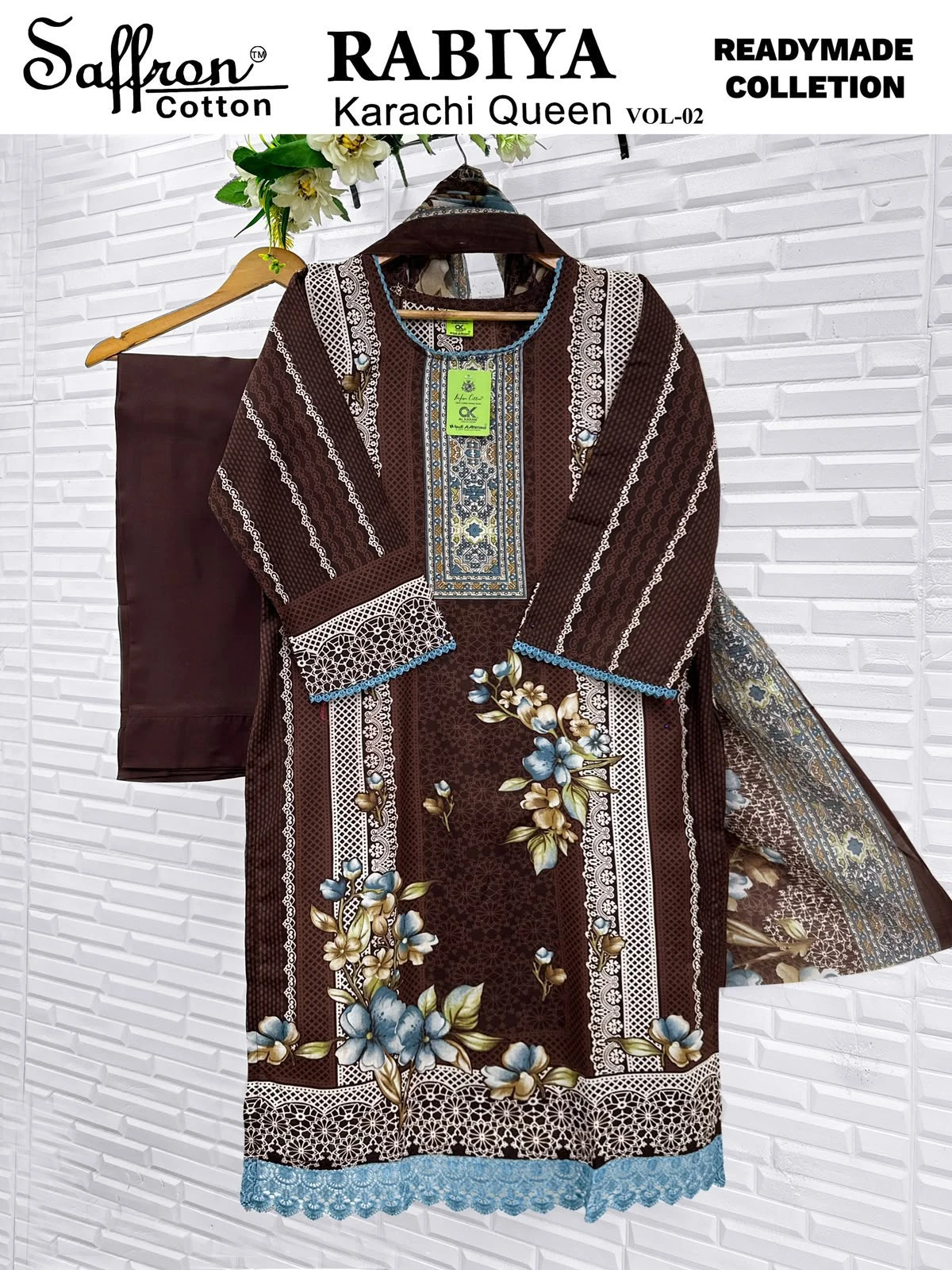 Saffron Cotton Rabiya Karachi Vol 02