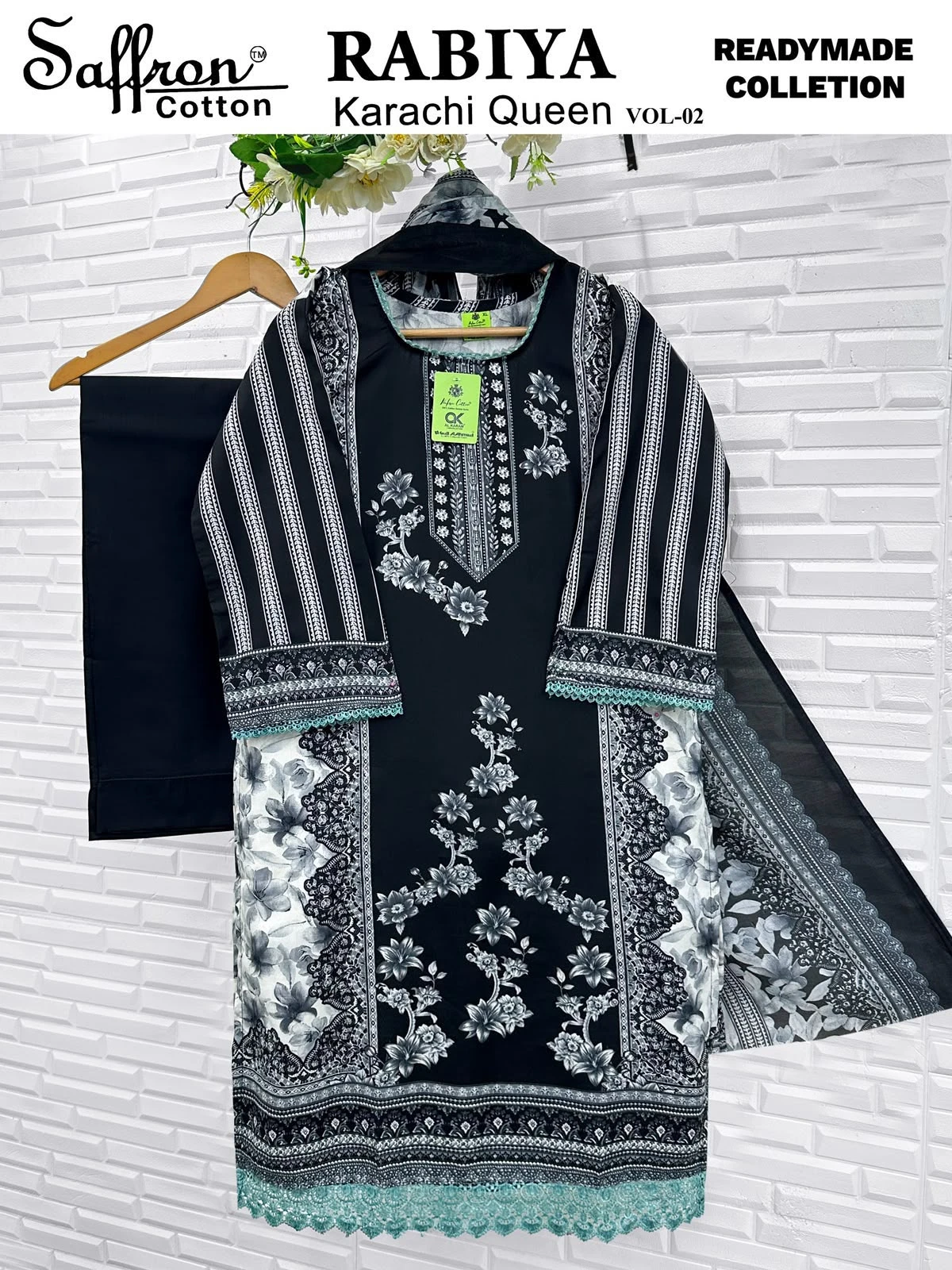 Saffron Cotton Rabiya Karachi Vol 02