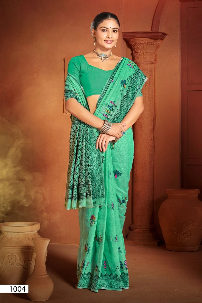 Saroj Mandakini Linen Vol 2 Linen Saree Collection