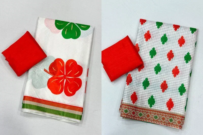 Scjb Tiranga Art Silk Jacquard Weaving Saree Collection