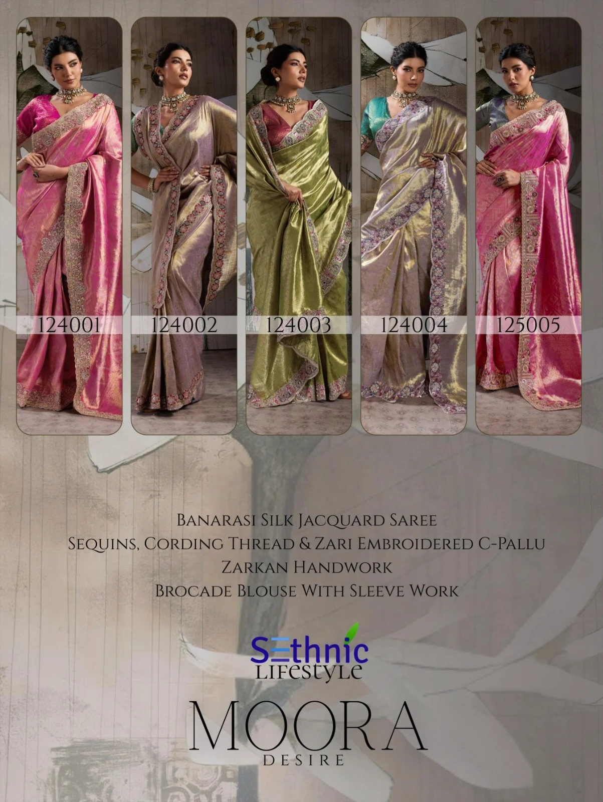 Sethnic Lifestyle Moora Desire Banarasi Jacquard Silk Saree