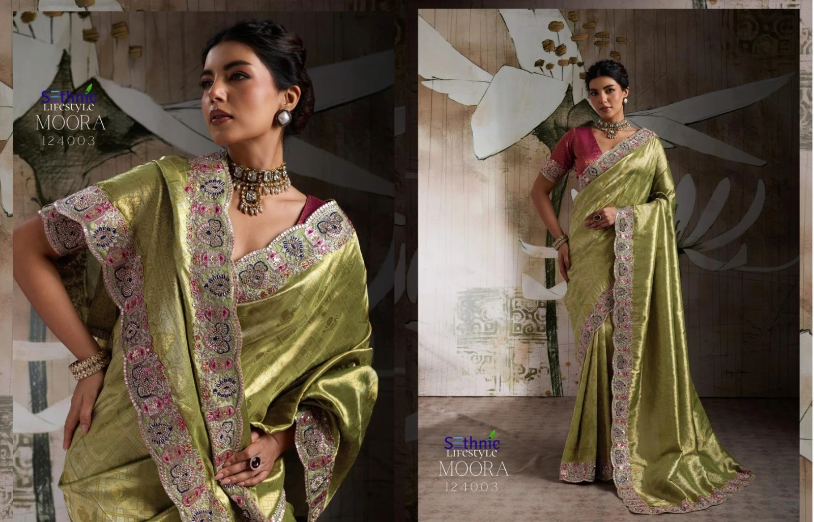 Sethnic Lifestyle Moora Desire Banarasi Jacquard Silk Saree
