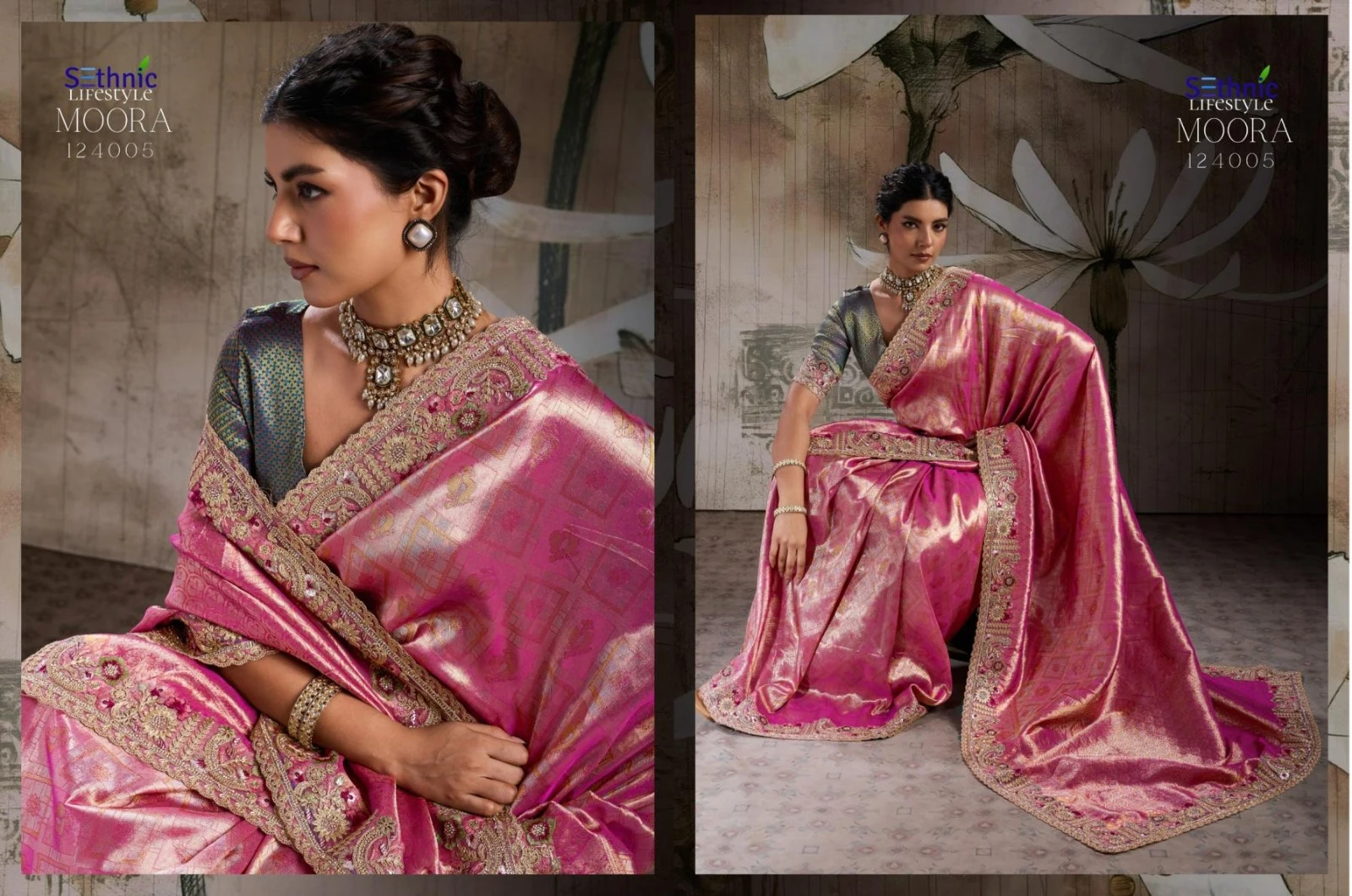 Sethnic Lifestyle Moora Desire Banarasi Jacquard Silk Saree