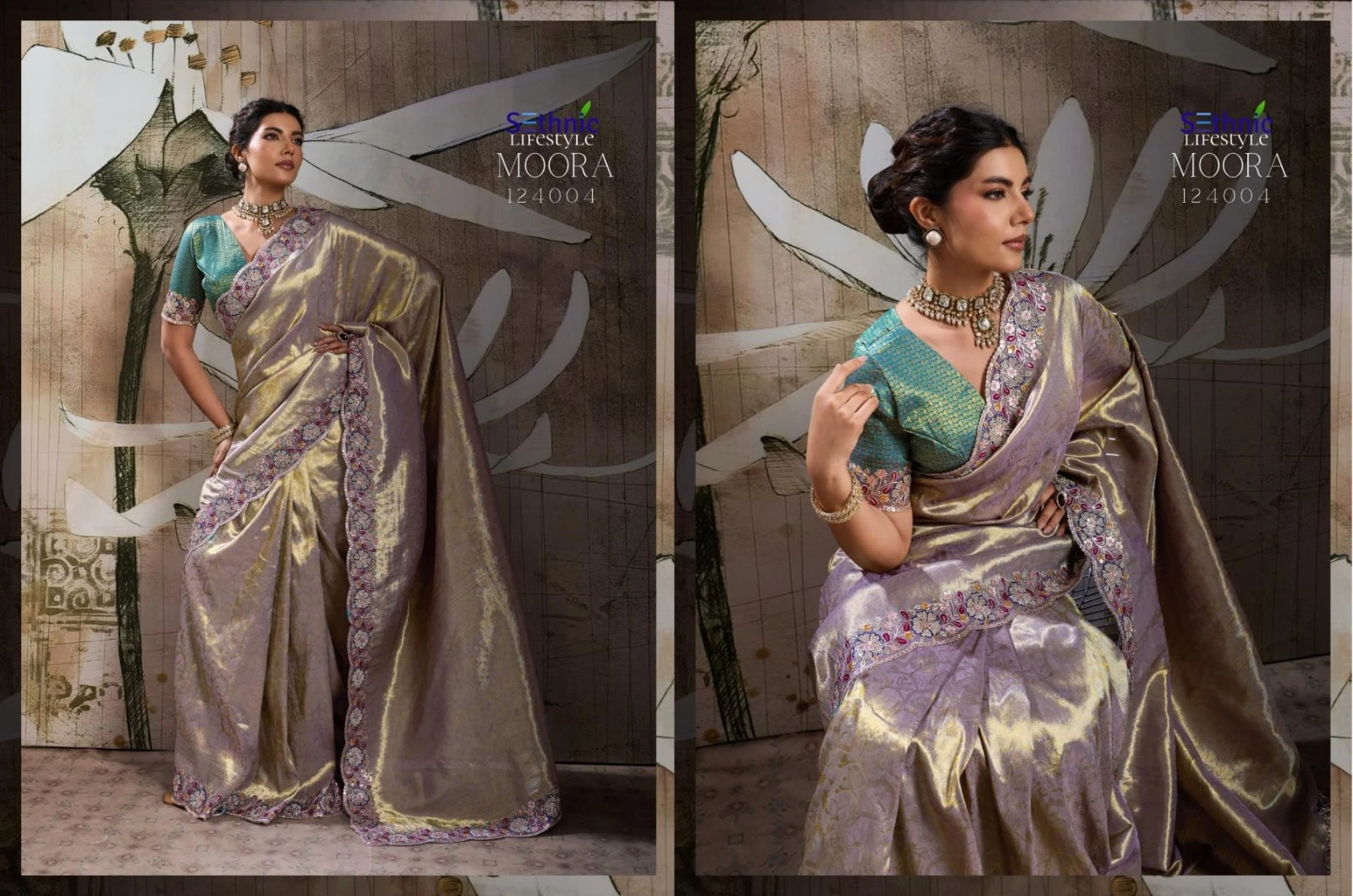 Sethnic Lifestyle Moora Desire Banarasi Jacquard Silk Saree