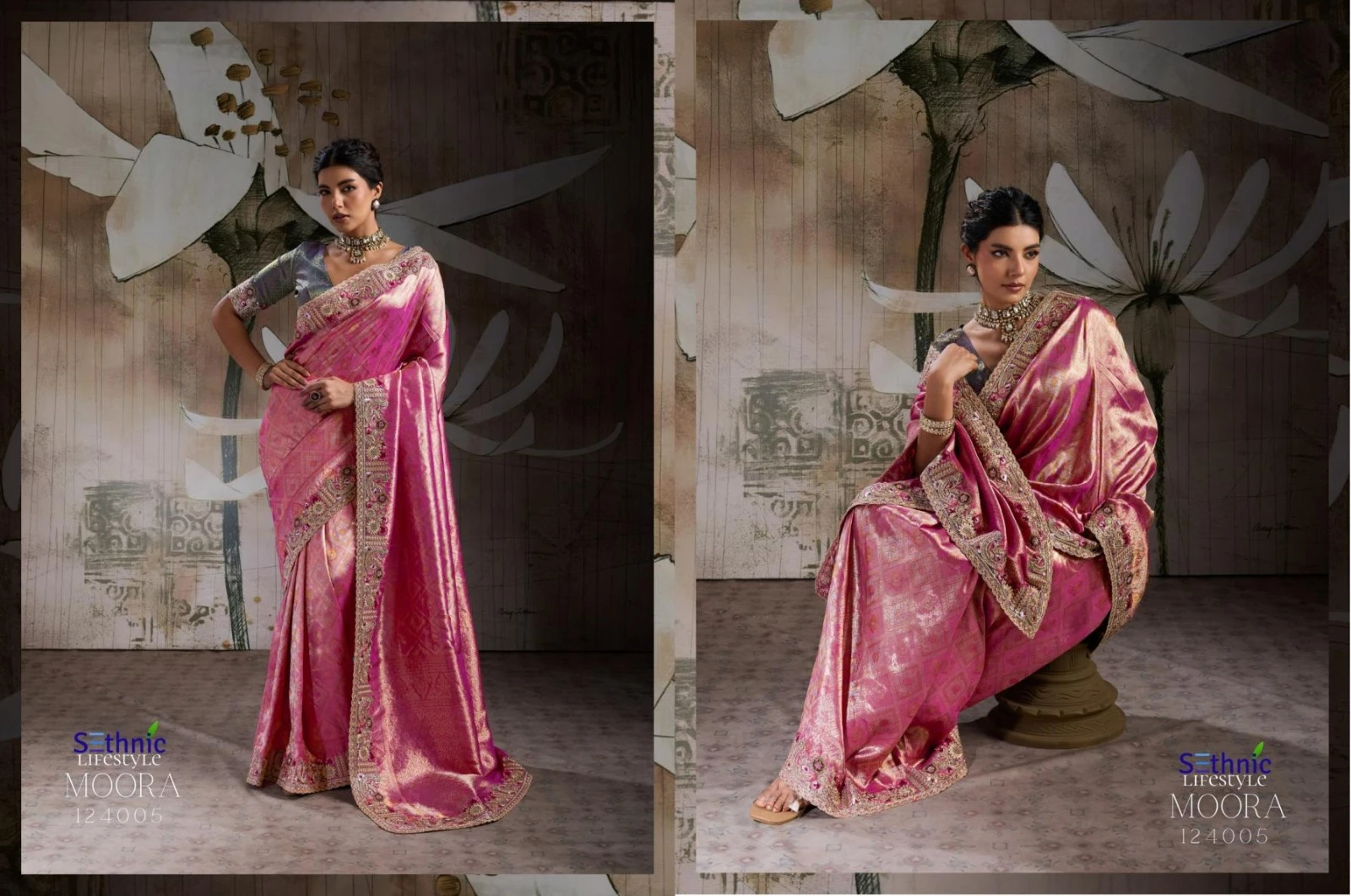 Sethnic Lifestyle Moora Desire Banarasi Jacquard Silk Saree