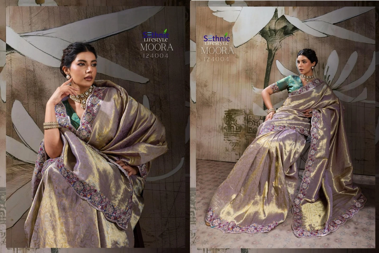 Sethnic Lifestyle Moora Desire Banarasi Jacquard Silk Saree