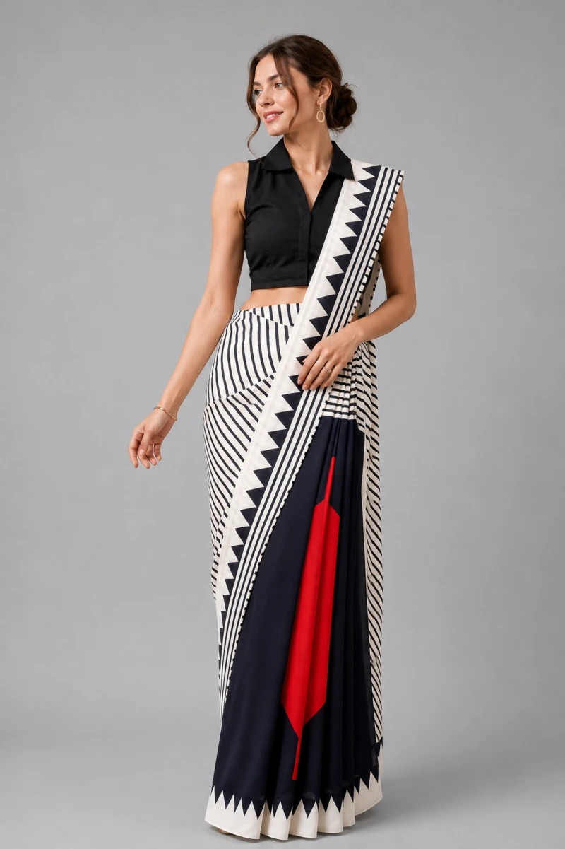 Sf Mitwa Gaji Silk Ajrakh Printed Fancy Saree Collection
