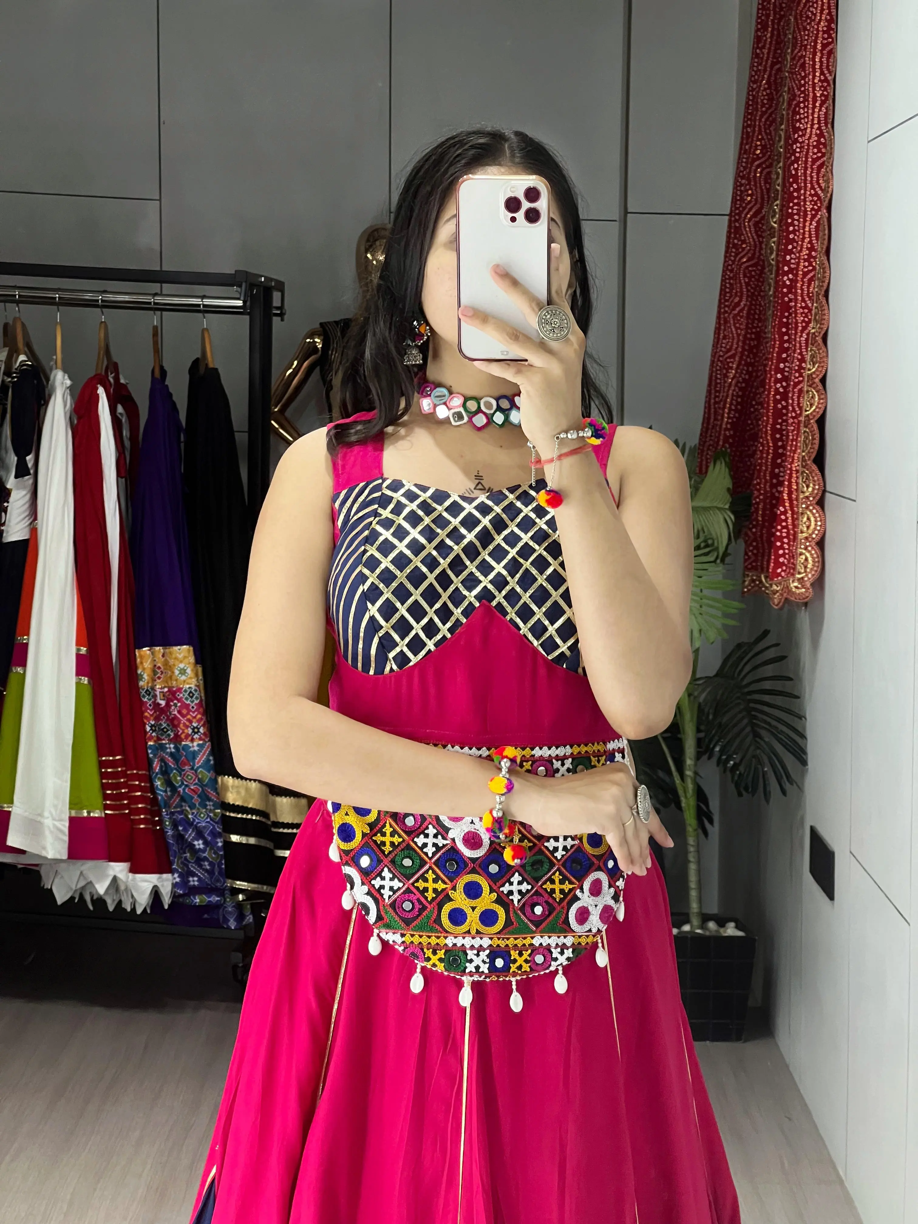 Silver Silk Traditional Lehenga Set