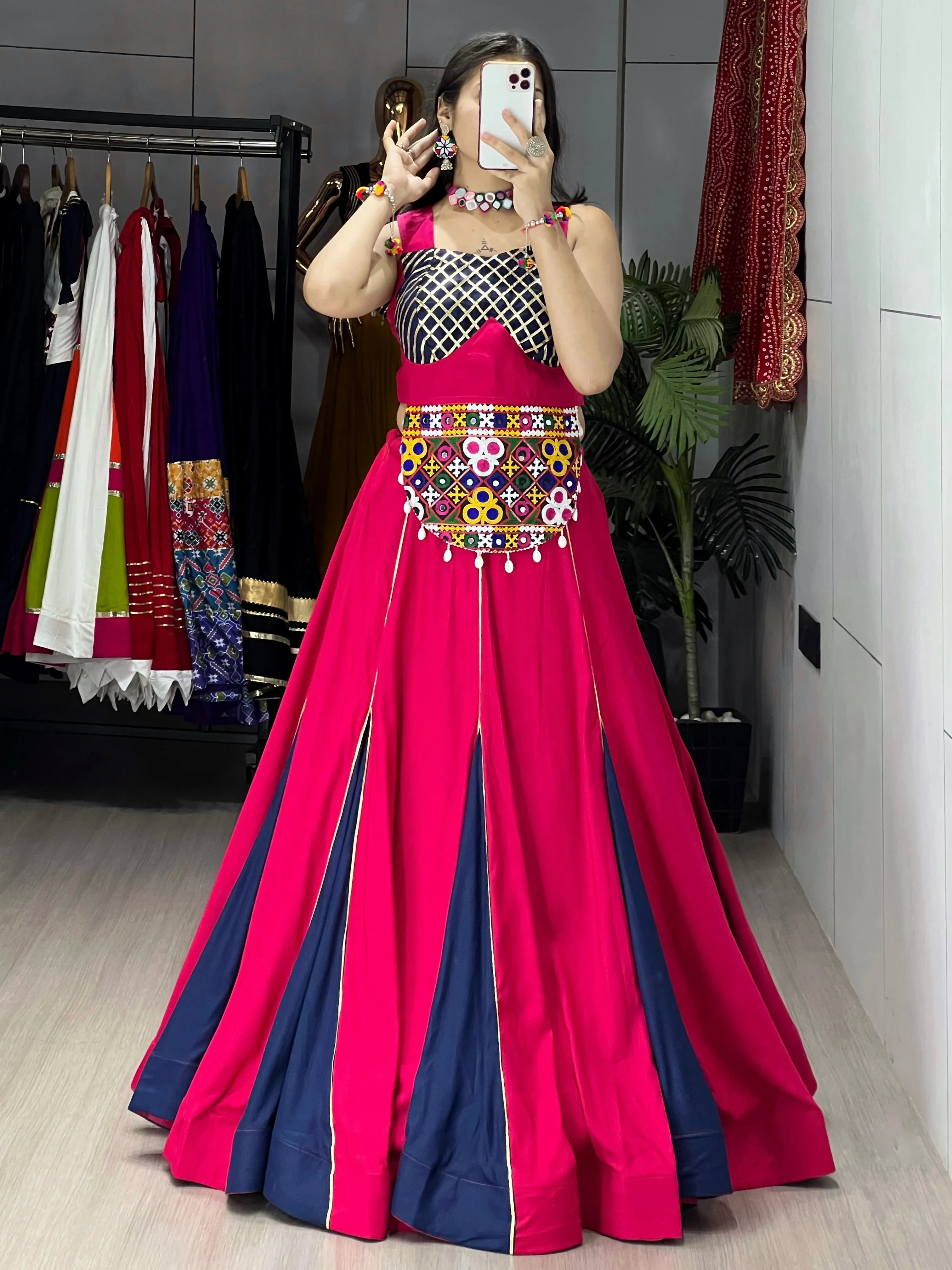 Silver Silk Traditional Lehenga Set