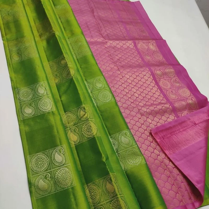 Soft Silk 5018 Lichi Silk Jacquard Work Saree