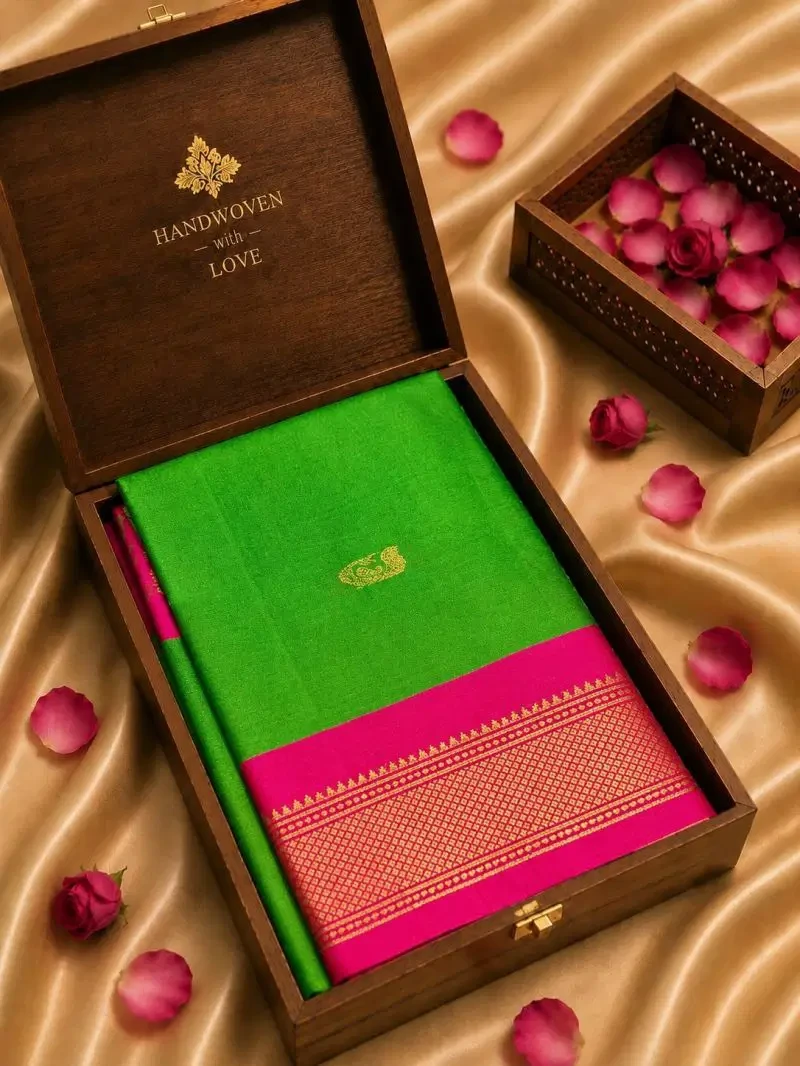 Aab Cotton Paithani 06 Soft Silk Zari Saree Collection
