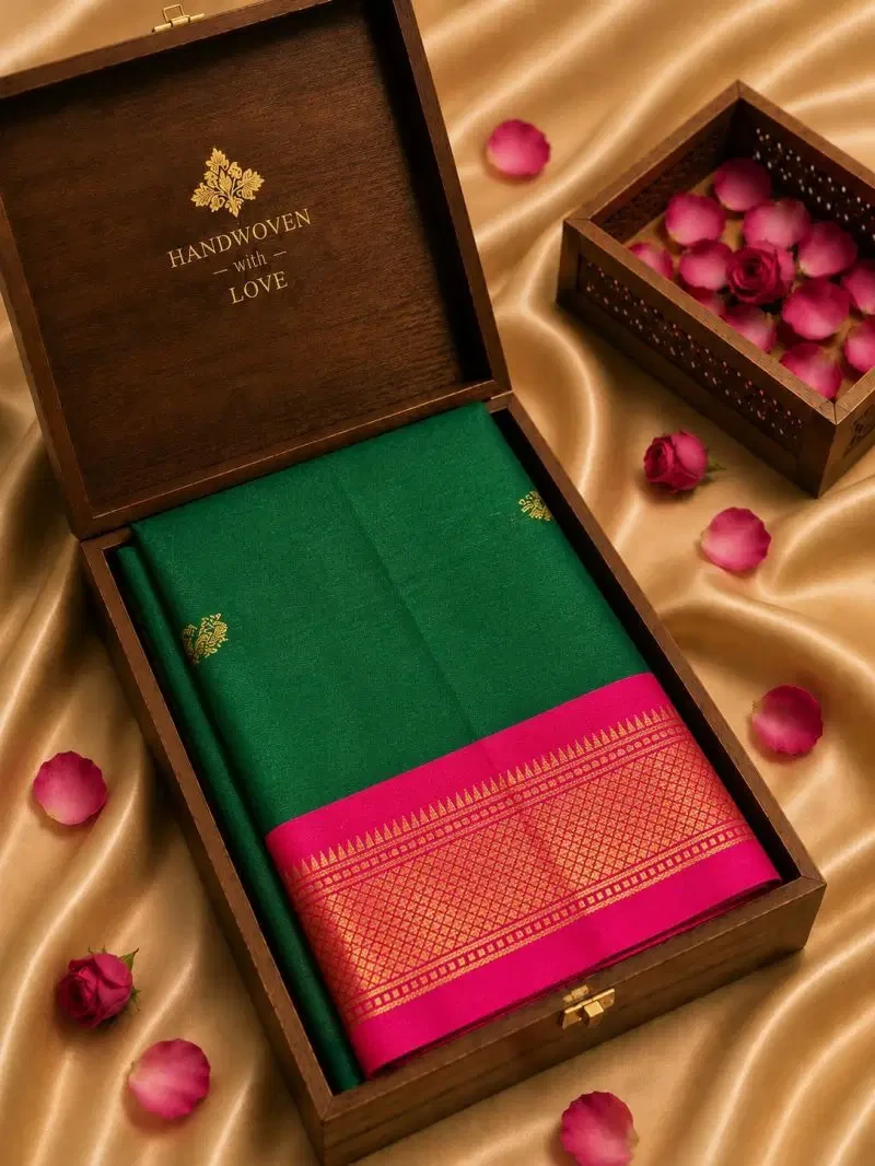 Aab Cotton Paithani 06 Soft Silk Zari Saree Collection