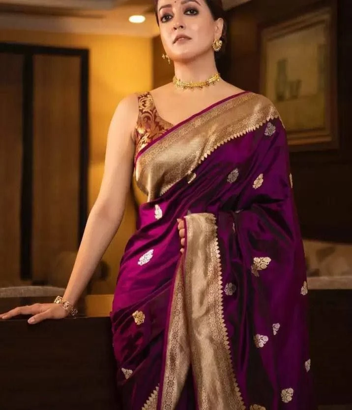 Aab Madhubala Lichi Silk Jacquared Work Saree Collection