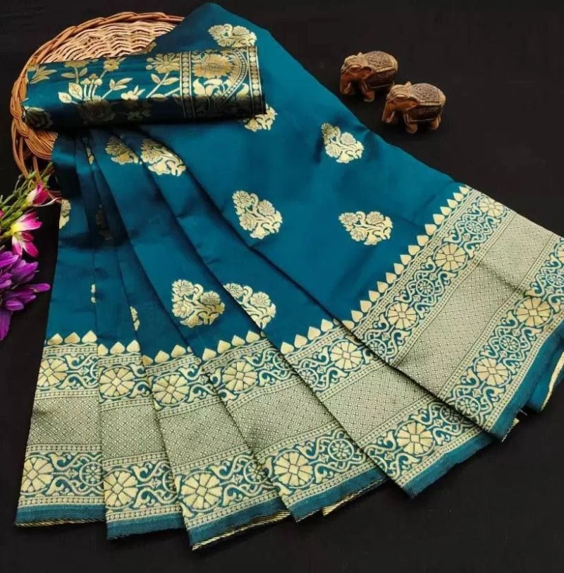 Aab Madhubala Lichi Silk Jacquared Work Saree Collection