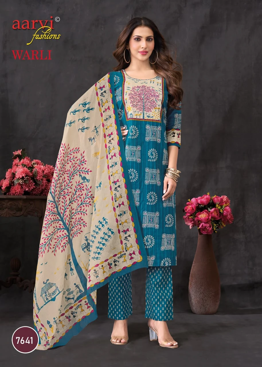 Aarvi Warli Vol 1 - Readymade Dress 2