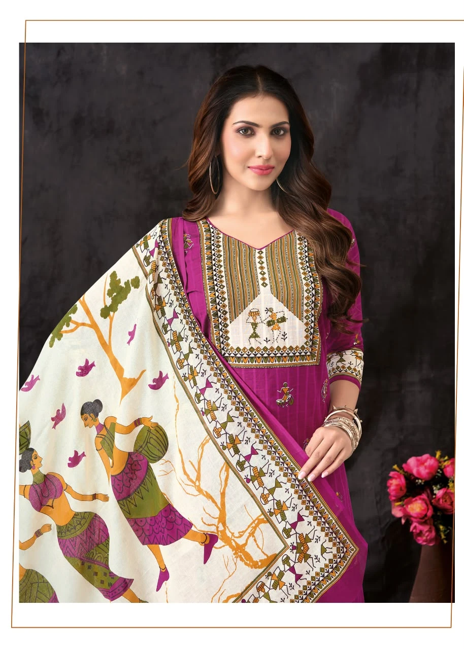 Aarvi Warli Vol 1 - Readymade Dress 3