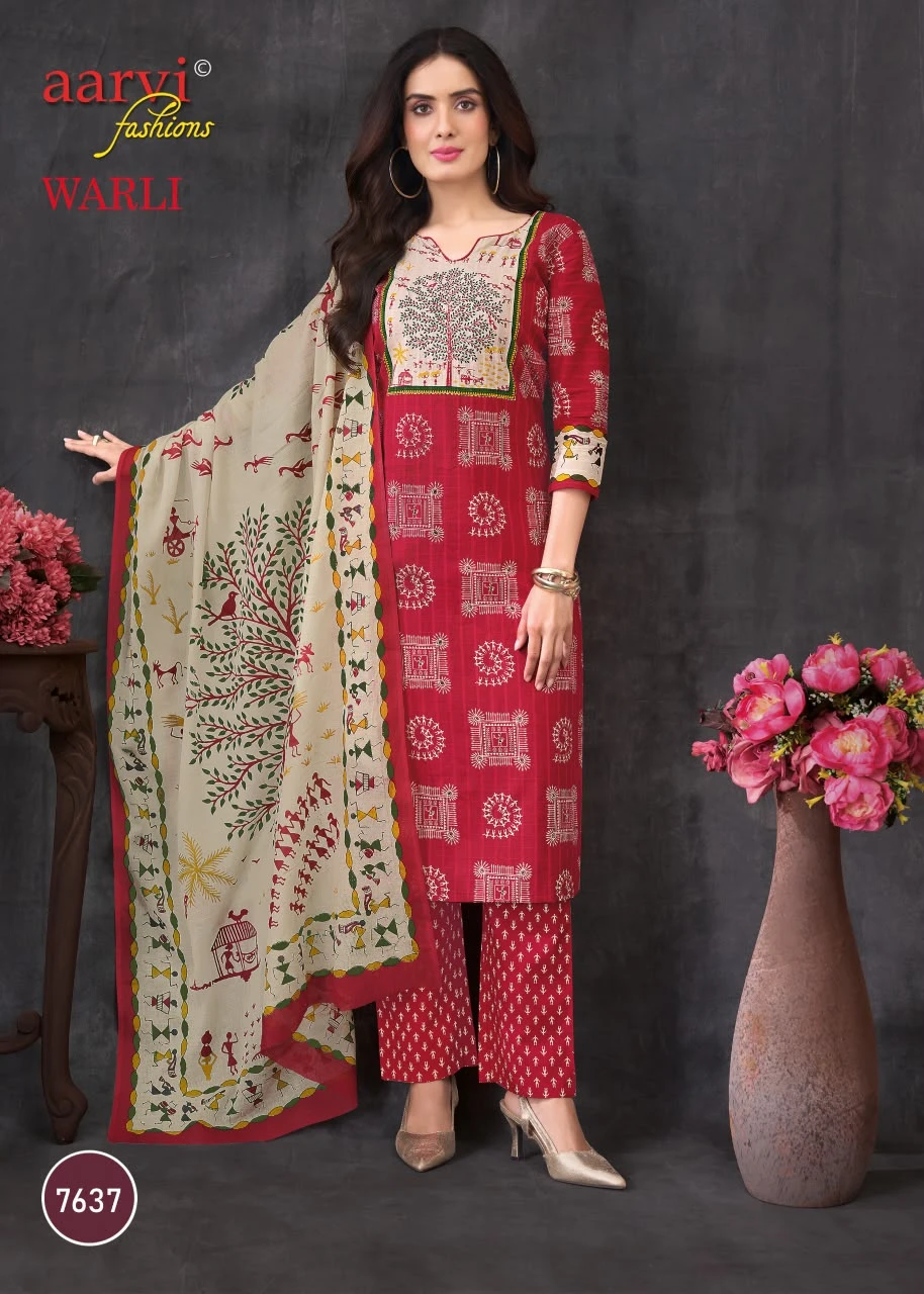 Aarvi Warli Vol 1 - Readymade Dress 5