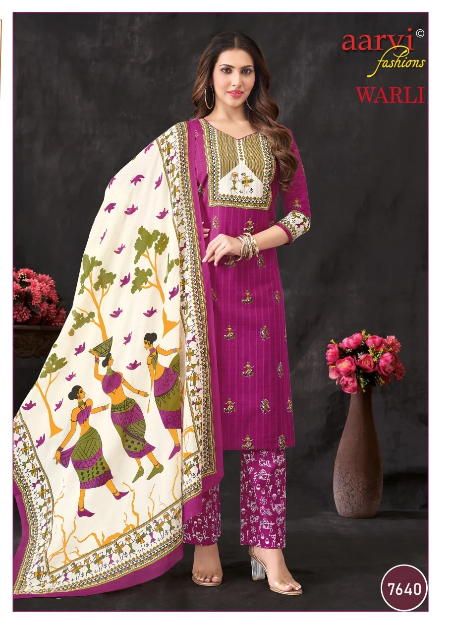 Aarvi Warli Vol 1 - Readymade Dress 6