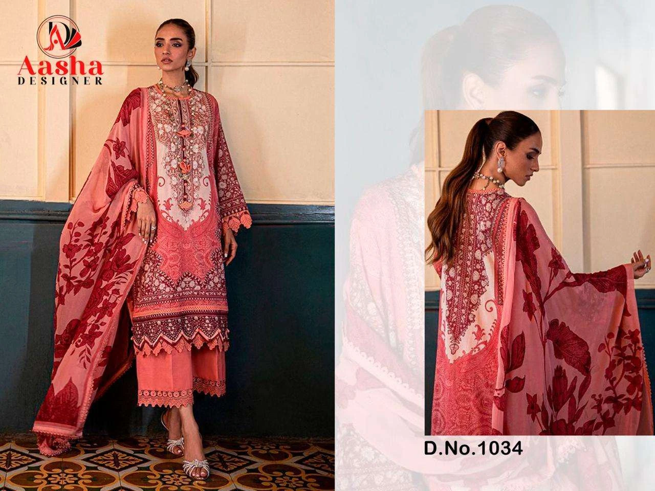Aasha Designer Design No - 1033 1034