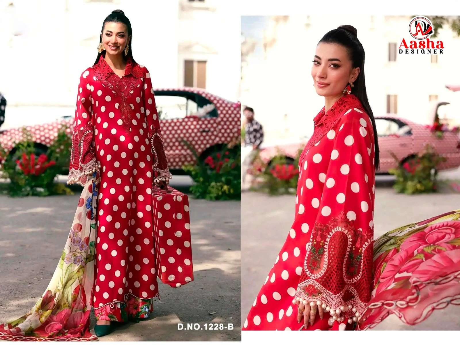 Aasha Designer Maria B M Print 25 Vol 7 D No 1228