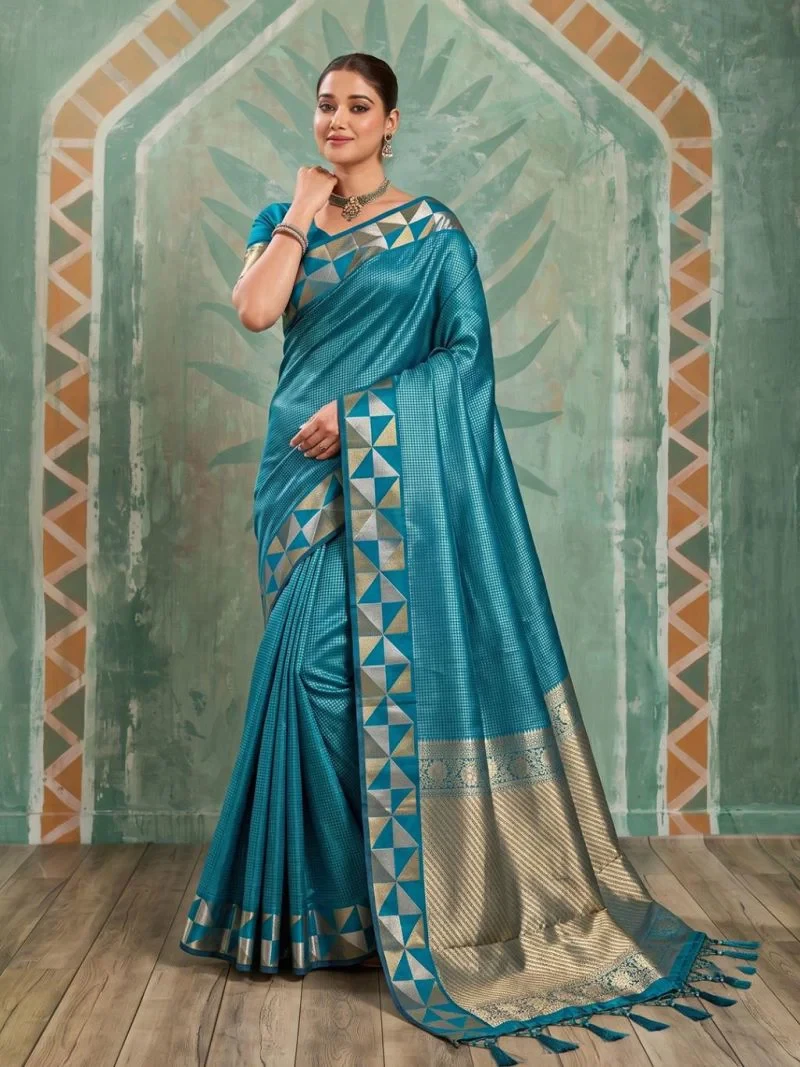 Ast Kathakali Soft Art Silk Zari Border Fancy Saree Collection