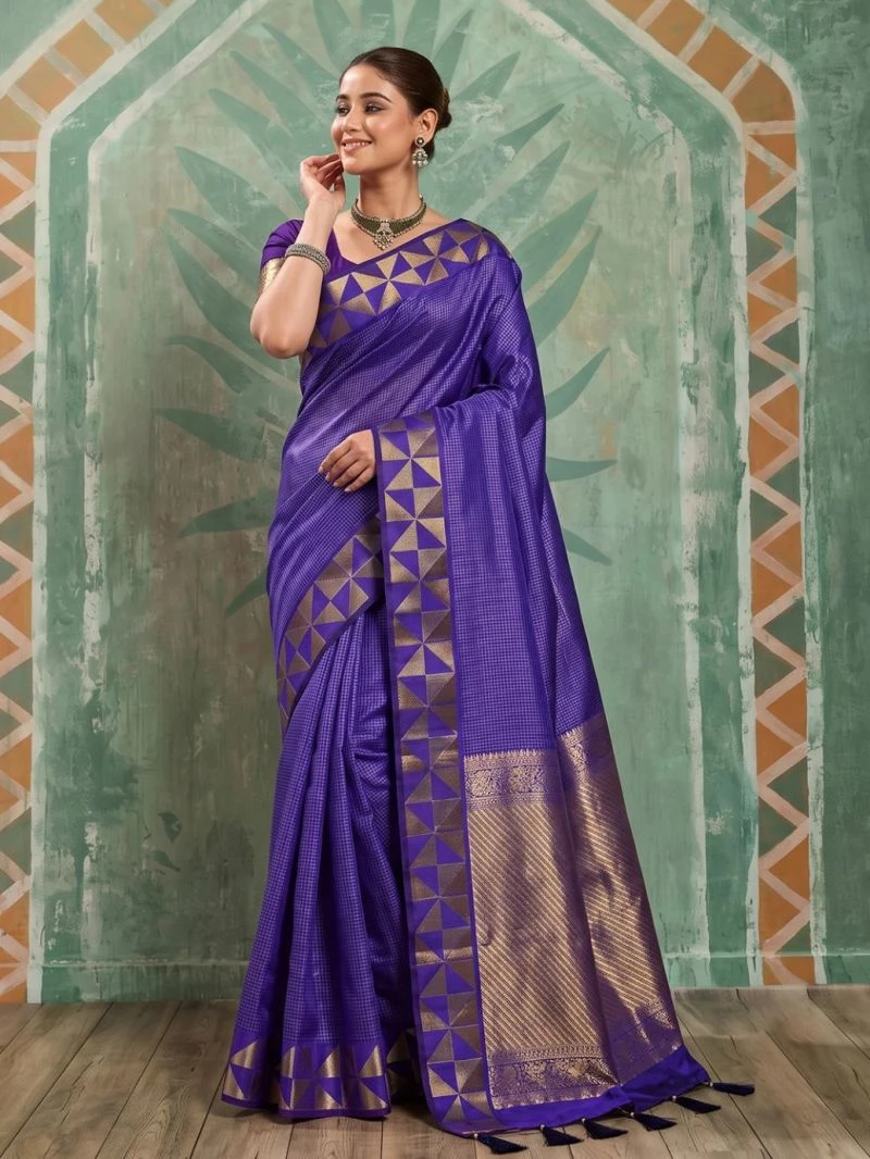 Ast Kathakali Soft Art Silk Zari Border Fancy Saree Collection