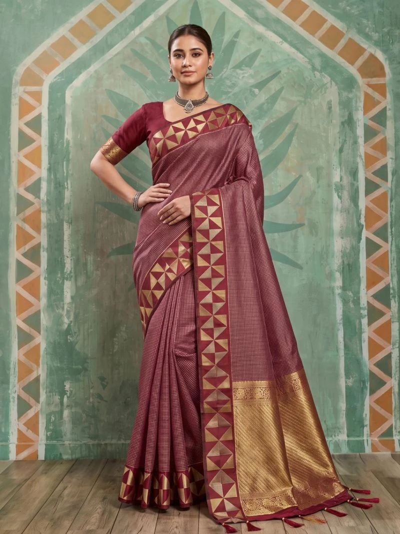 Ast Kathakali Soft Art Silk Zari Border Fancy Saree Collection