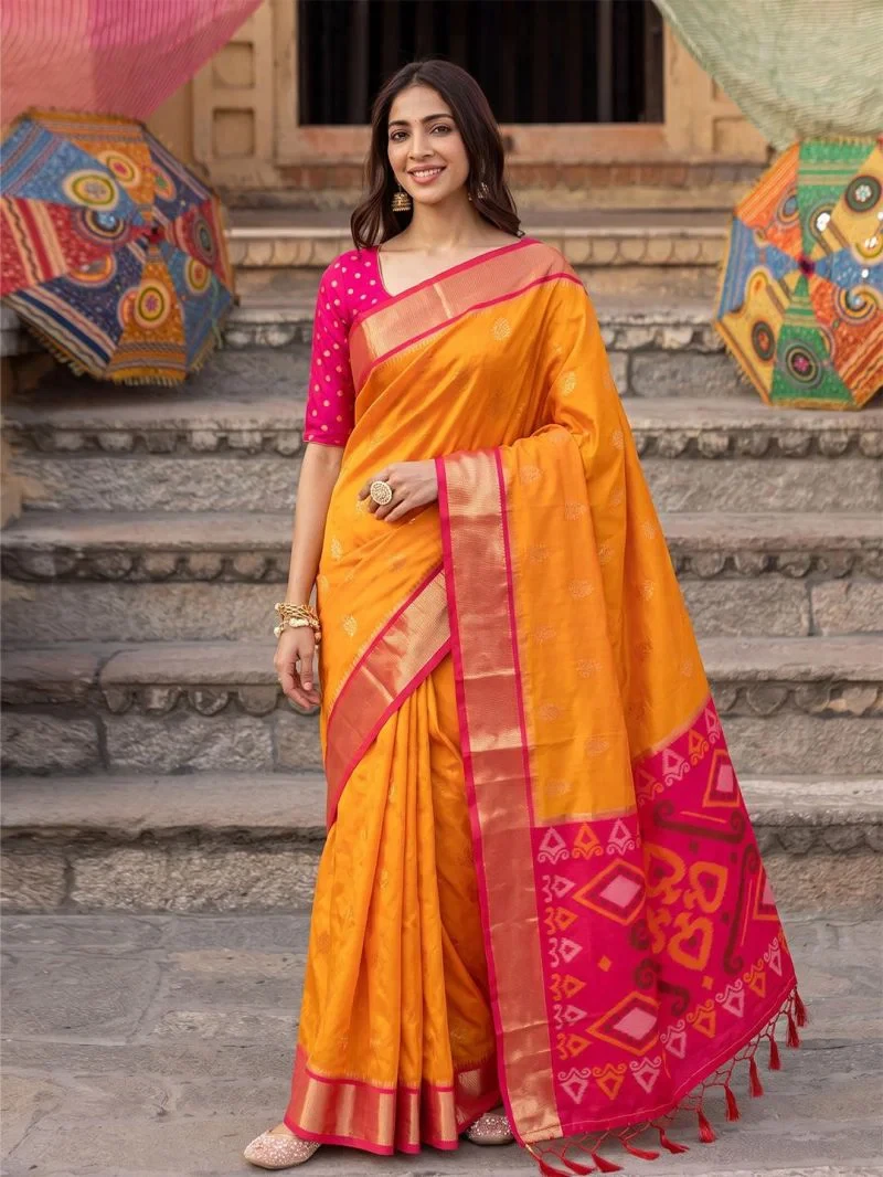 Ast Rivaaz Silk Soft Silk Pochampally Festival Saree Collection