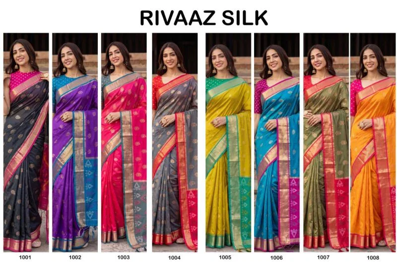 Ast Rivaaz Silk Soft Silk Pochampally Festival Saree Collection