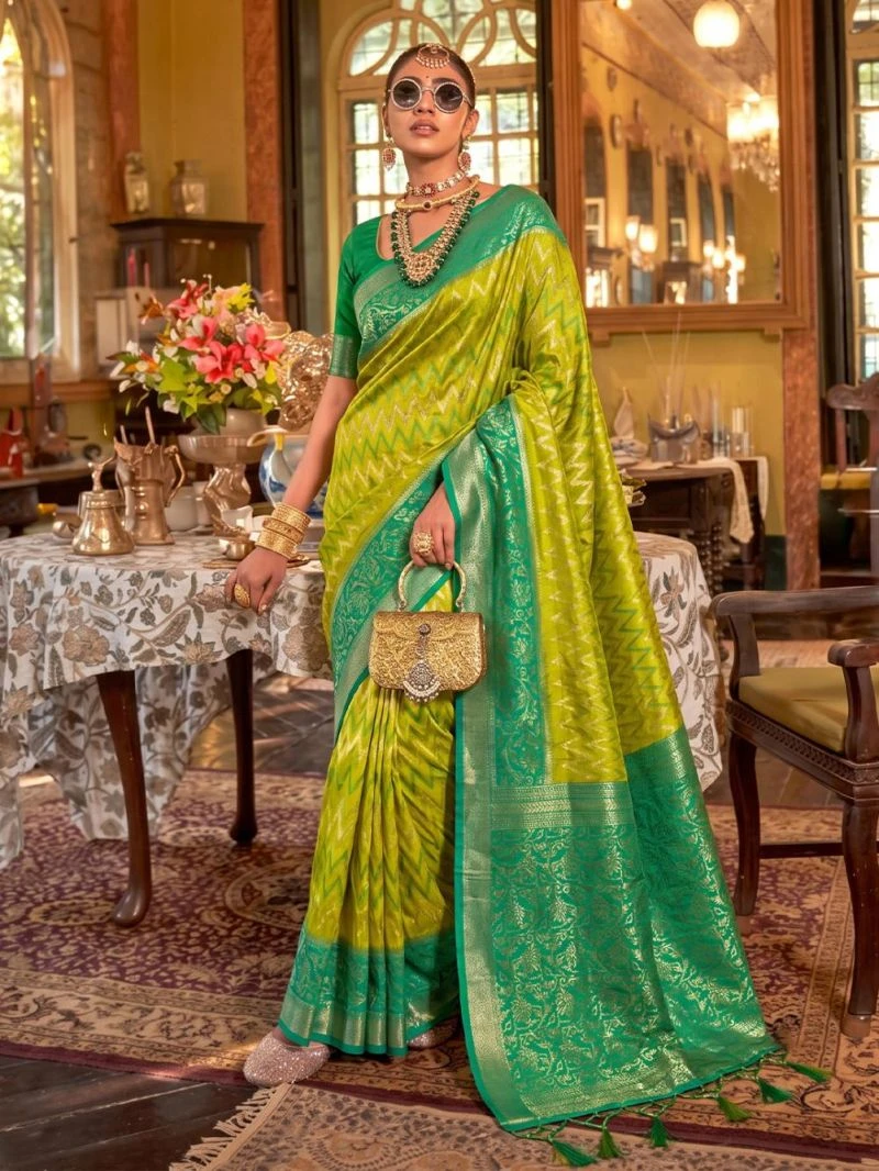 Ast Royal Bride Silk Party Wear Zari Weaving Saree Collection
