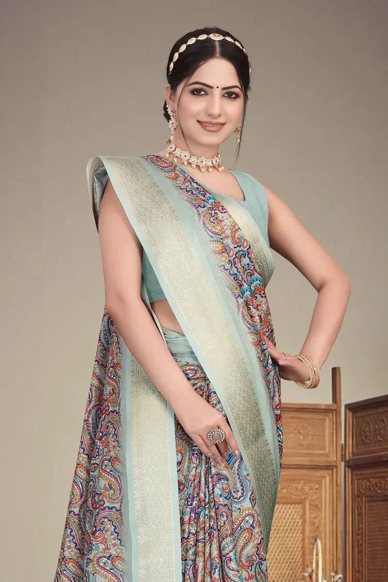 Axali 1 Cotton Silk Digital Printed Saree Collection
