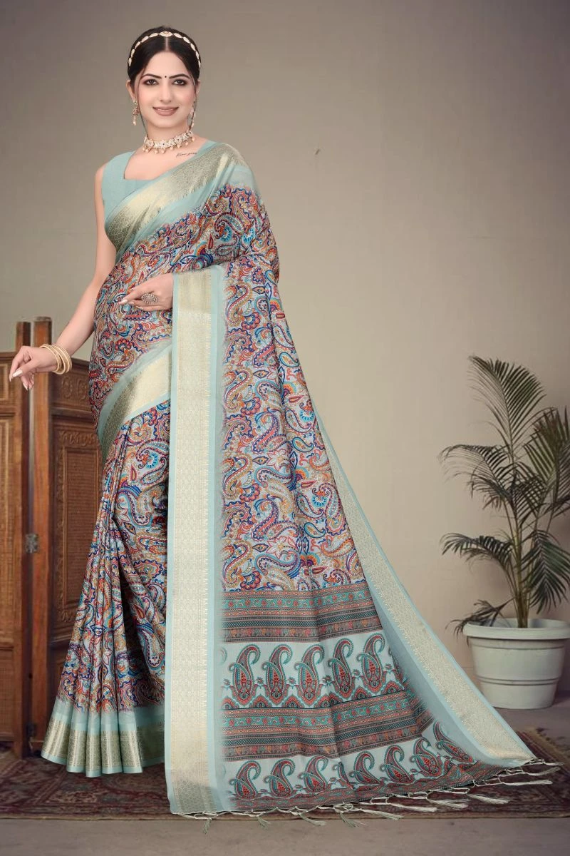Axali 1 Cotton Silk Digital Printed Saree Collection