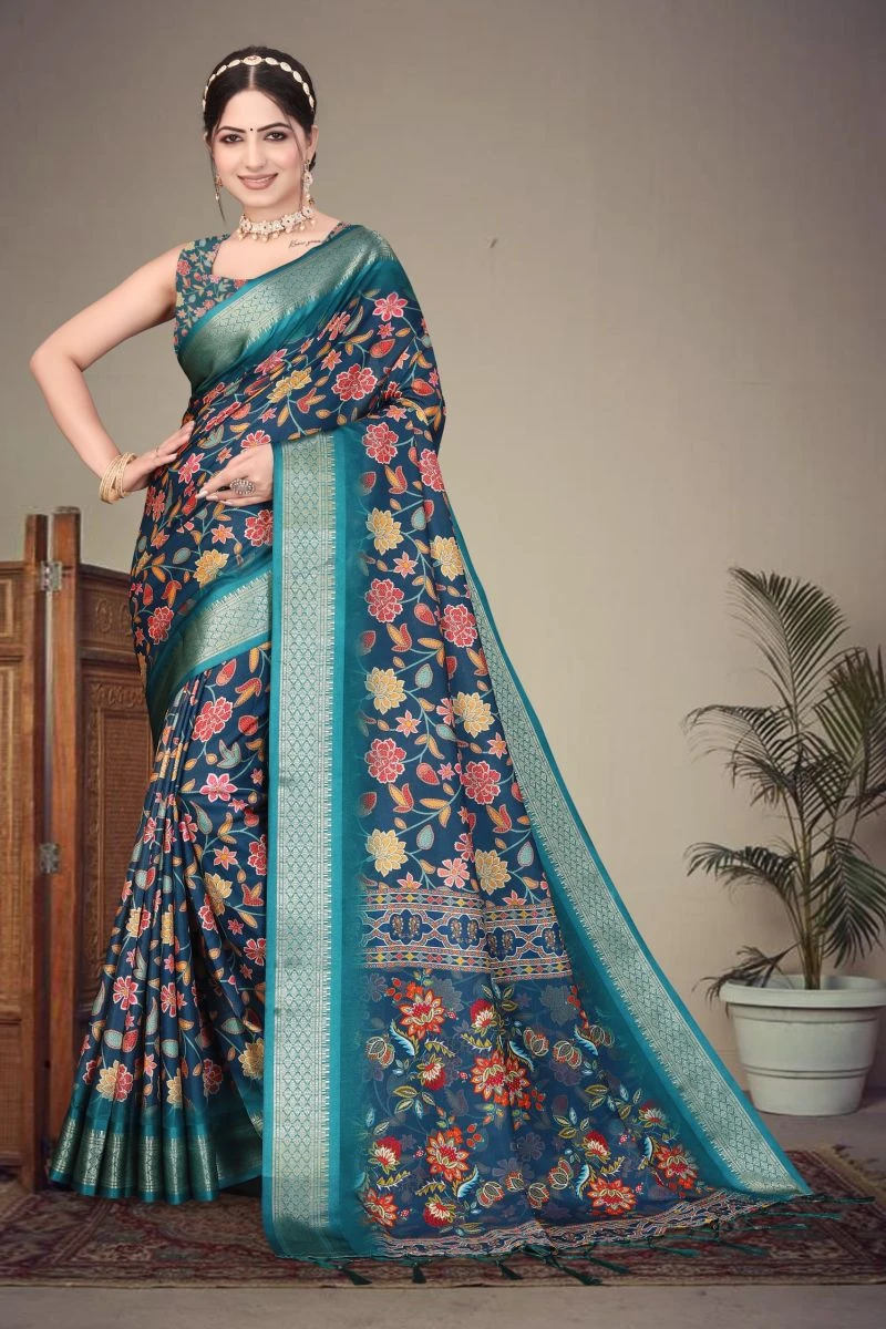 Axali 1 Cotton Silk Digital Printed Saree Collection
