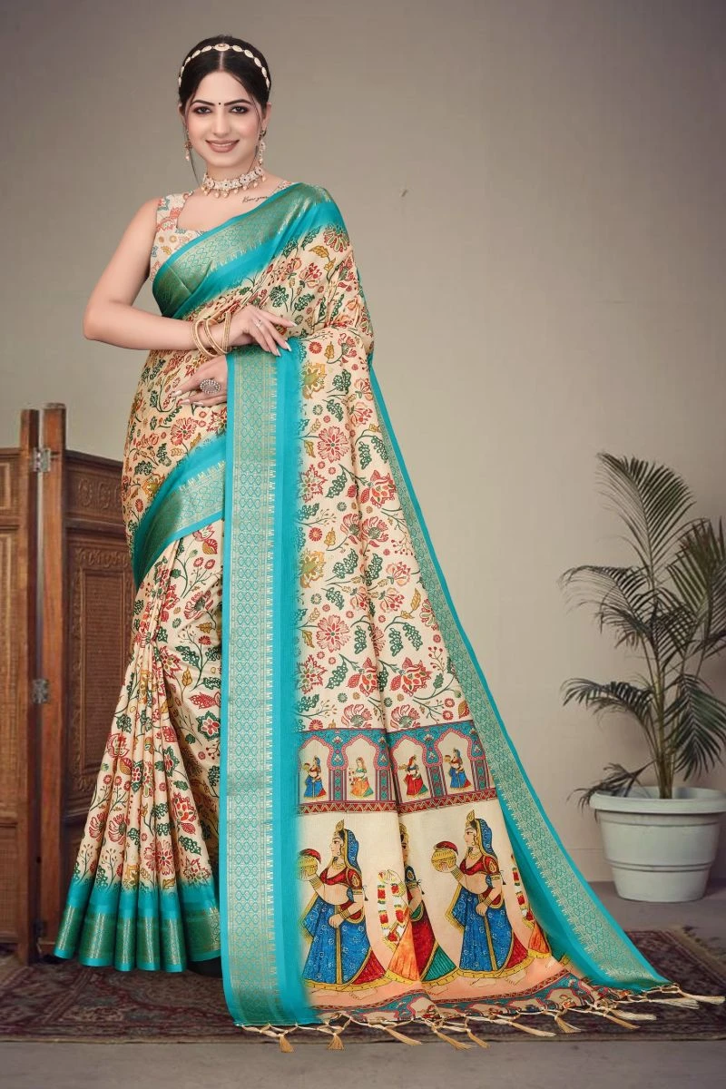 Axali 1 Cotton Silk Digital Printed Saree Collection